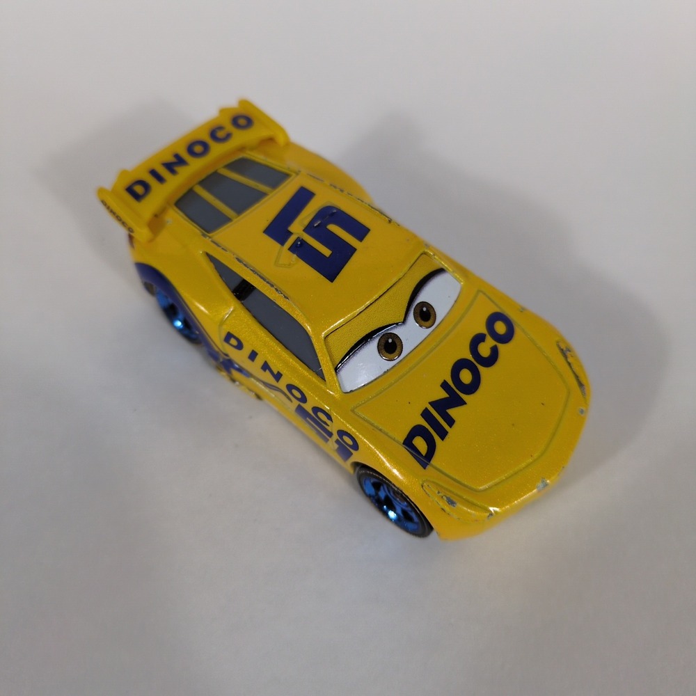 Disney Pixar Cars Cruz Ramirez Dinoco 51 Yellow Diecast Toy Car Mattel DXV71